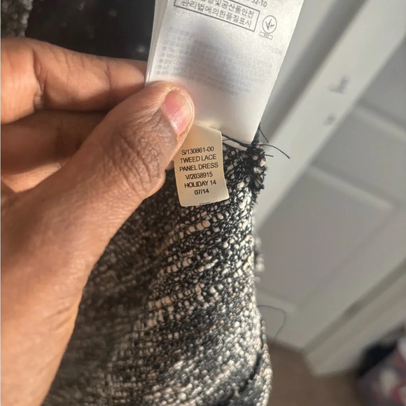 Banana Republic Dress Women’s s Fit & Flare Tweed Cocktail Sleeveless Whimsigoth - Picture 5 of 6